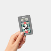 Snorharige Panda Hall Pass Badge (Handheld)
