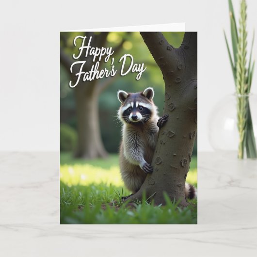 Snorharige Papa Vaderdag kaart (Voorkant)