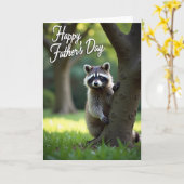Snorharige Papa Vaderdag kaart (Gele Bloem)