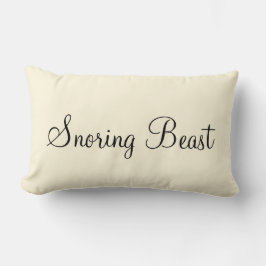 "Snoring Beast" - Aangepast tekstontwerp Kussen