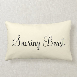"Snoring Beast" - Aangepast tekstontwerp Kussen