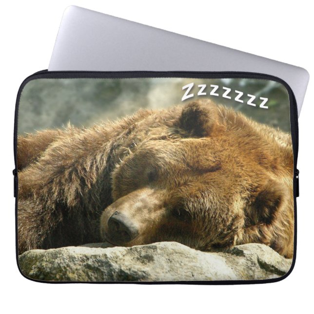 Snoring Beer Laptop Sleeve (Voorkant)