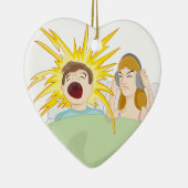 Snoring Husband Keramisch Ornament (Rechts)