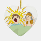 Snoring Husband Keramisch Ornament (Voorkant)