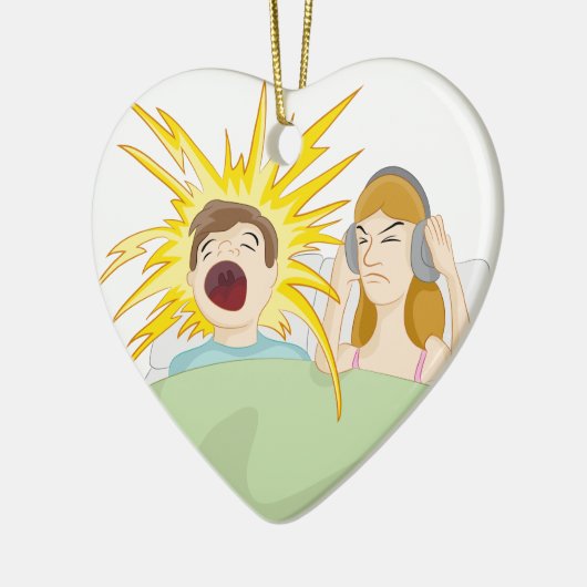 Snoring Husband Keramisch Ornament (Links)