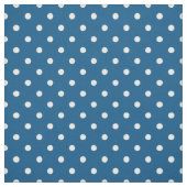 Snorkel Blue en White Polka Dot Stof (Swatch)