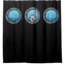 Snorkel Cairn Porthole Douchegordijn
