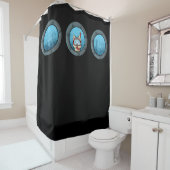 Snorkel Cairn Porthole Shower Curtain Douchegordijn (In situ)