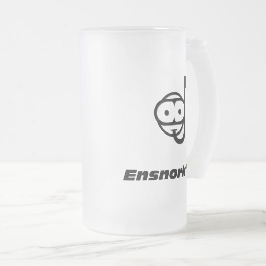 Snorkel Ensnorkled Matglas Bierpul (Voorkant rechts)