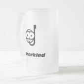 Snorkel Ensnorkled Matglas Bierpul (Voorkant links)