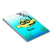 Snorkel Fish met naam Notitieboek (Rechterzijde)
