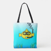 Snorkel Fish Tote Bag (Achterkant)