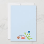 Snorkel Mask Children's Invitation Kaart (Achterkant)