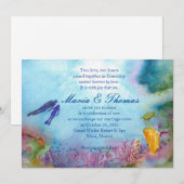 Snorkel paar uitnodiging (Voorkant / Achterkant)