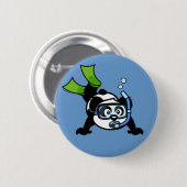 Snorkel Panda Ronde Button 5,7 Cm (Voorkant /achterkant)