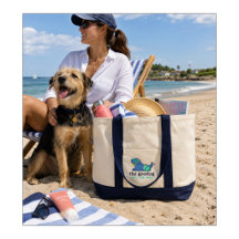 Snorkel Pup Coastal Summer Tote Bag