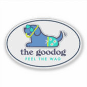 Snorkel Pup Daisy Print Zwemkleding Sticker (Voorkant)