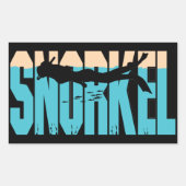 Snorkel Rechthoekige Sticker (Voorkant)