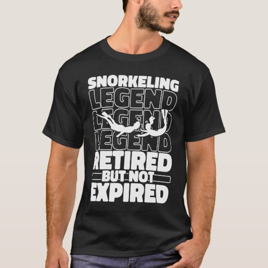 Snorkel Retired Diving Diver Snorkeling T-shirt (Voorkant)