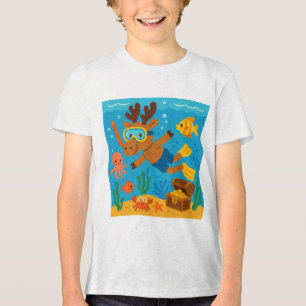 Snorkel Safari – Ocean Explorer T-shirt voor kinde