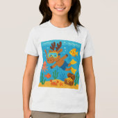 Snorkel Safari – Ocean Explorer T-shirt voor kinde (Voorkant)