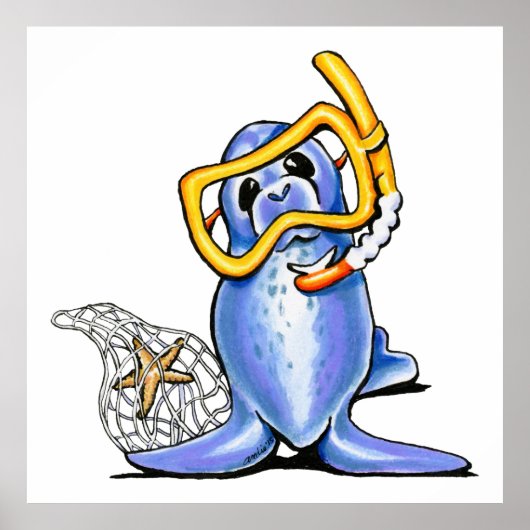 Snorkel Seal Poster (Voorkant)