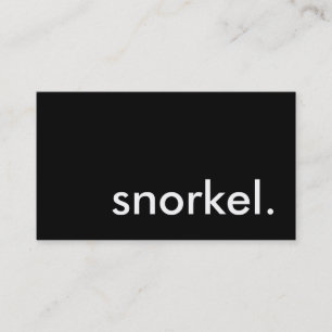 snorkel. visitekaartje