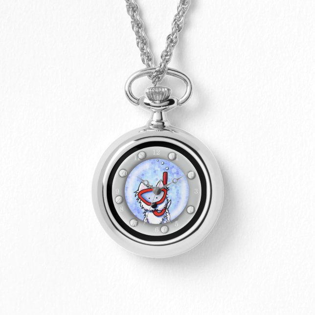 Snorkel Westie Porthole Horloge (Voorkant)
