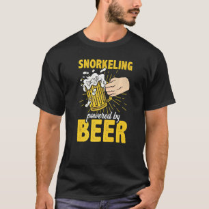 Snorkelen aangedreven door beer Snorkel Scuba Dive T-shirt