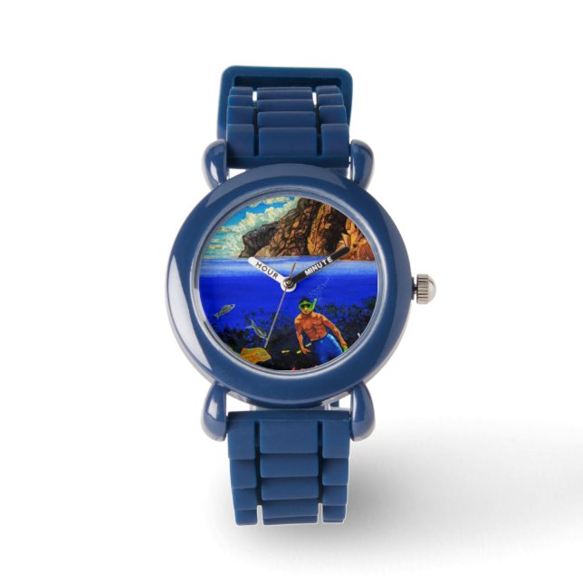 Snorkelen bij Black Rock Horloge (Voorkant)
