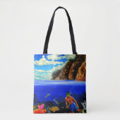 Snorkelen bij Black Rock Tote Bag (Voorkant)