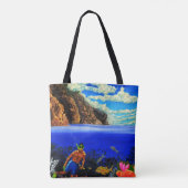 Snorkelen bij Black Rock Tote Bag (Achterkant)