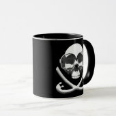 Snorkelen en Scuba Diving Pirate Skull Flag Mok (Voorkant rechts)