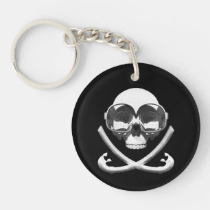 Snorkelen en Scuba Diving Pirate Skull Flag Sleutelhanger