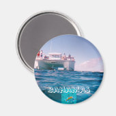 Snorkelen in de Bahamas Magnet (Voorkant / Achterkant)