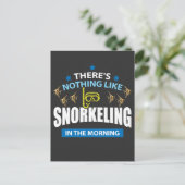 Snorkelen in de ochtend - Diver gift Briefkaart (Staand voorkant)