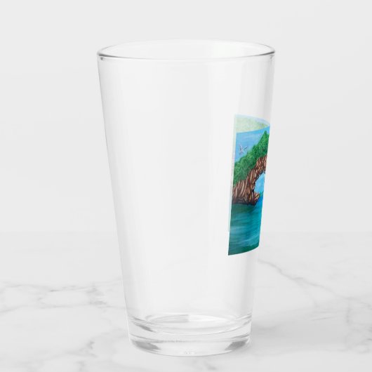 Snorkelen in de Paradise Glass Cup Glas (Rechts)