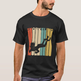 Snorkelen in de stijl van de jaren 70 t-shirt