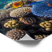 Snorkelen in een levendig koraalrif poster (Hoek)