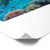 Snorkelen in een prachtig rif poster (Hoek)