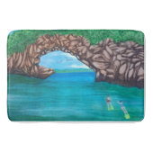 Snorkelen in het paradijs badmat (Voorkant)