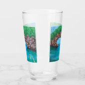 Snorkelen in het paradijs glas (Links)