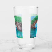 Snorkelen in het paradijs glas (Rechts)