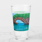 Snorkelen in het paradijs glas (Voorkant)