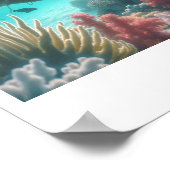 Snorkelen in het paradijs poster (Hoek)