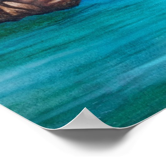 Snorkelen in het paradijs poster (Hoek)