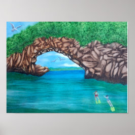 Snorkelen in het paradijs poster