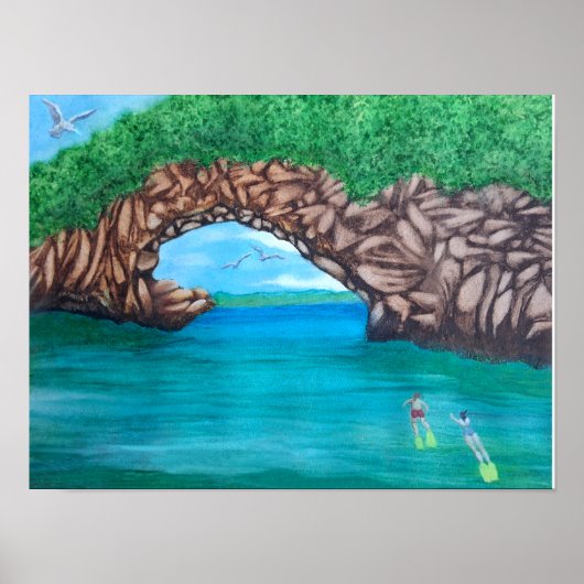 Snorkelen in het paradijs poster (Voorkant)