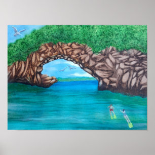 Snorkelen in het paradijs poster