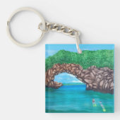 Snorkelen in het paradijs sleutelhanger (Voorkant)